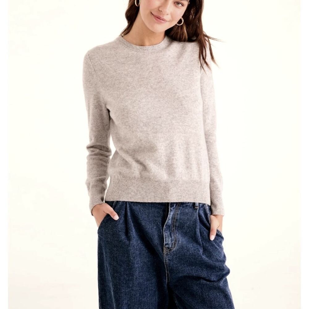 Naadam Women's Cement The Original Cashmere Sweater Size XXS
